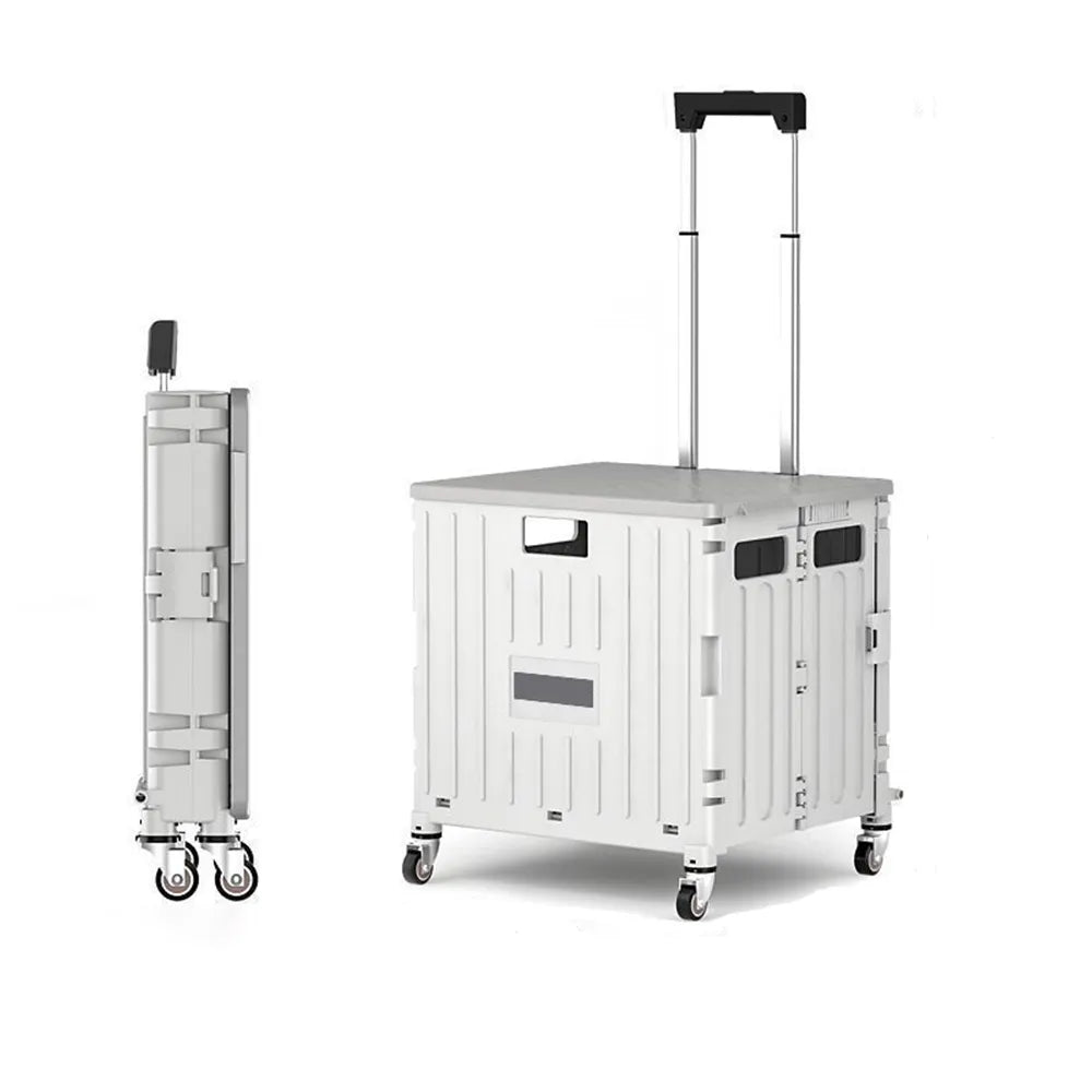 🛒 Foldable Multi-Function Rolling Shopping Cart