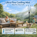 🌡 Portable Misting System – Cools by 20°F, No Electricity Needed 💧