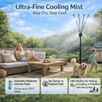 🌡 Portable Misting System – Cools by 20°F, No Electricity Needed 💧