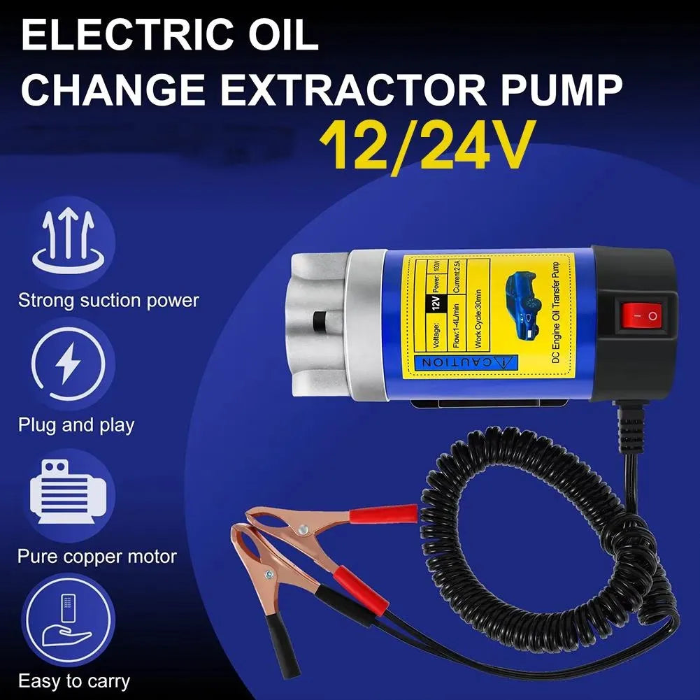 Driveway-Ready 12V/24V Oil Extractor Pump