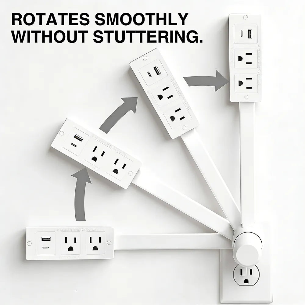 🔌 Extendable Power Outlet – Reach Power Anywhere, Instantly