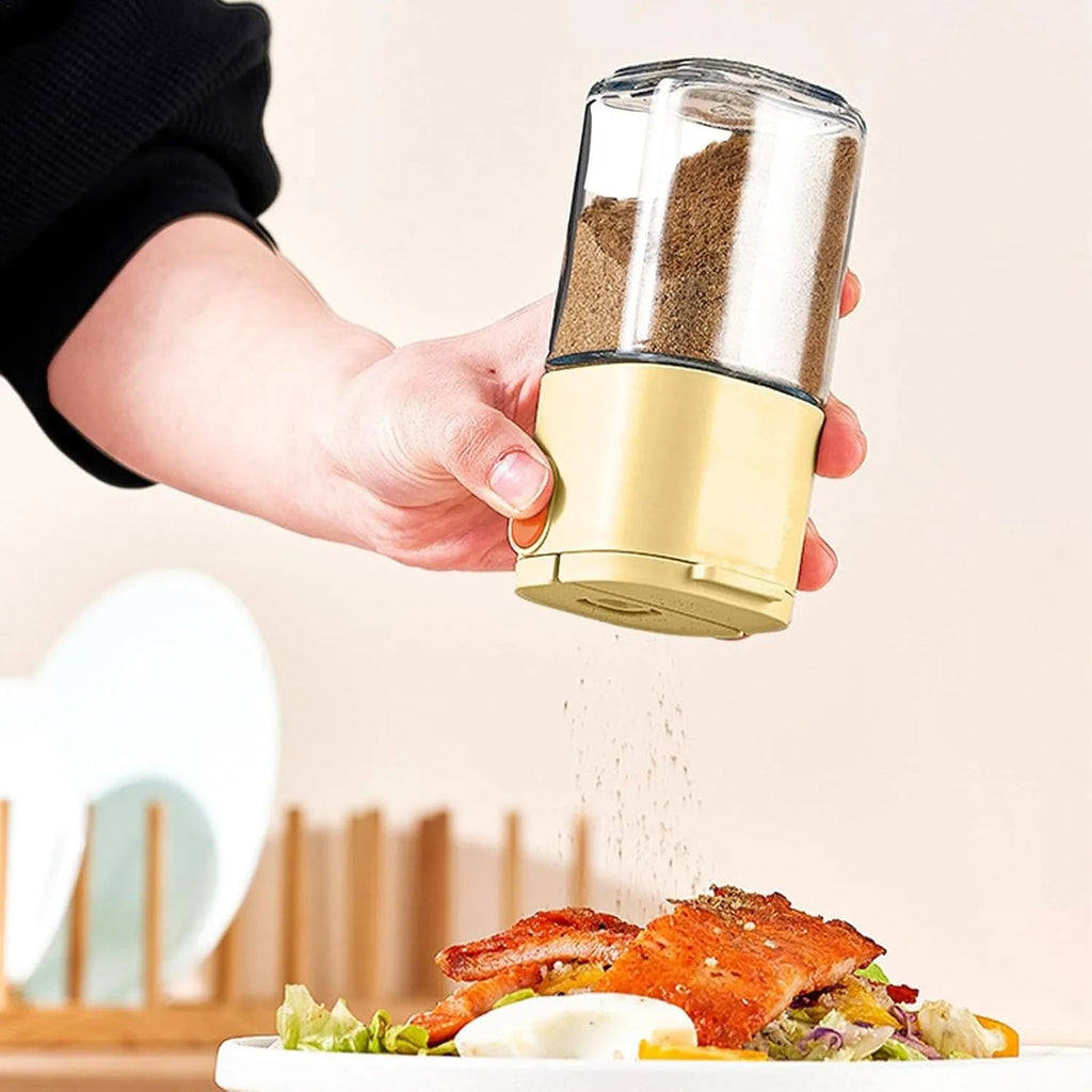 2PCS Smart Salt & Spice Dispenser – Precision Seasoning with One-Touch Control