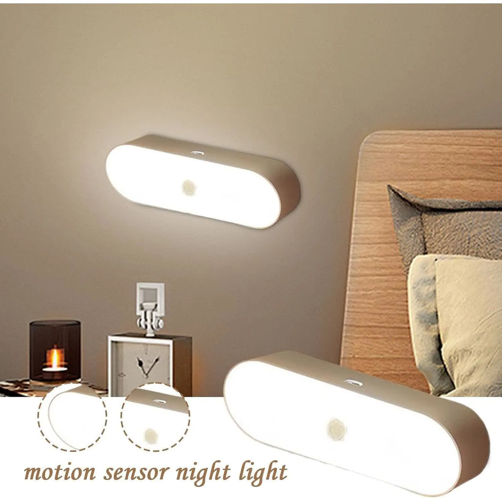 2-Pack Rechargeable Motion Sensor Night Lights – Stick-On Closet & Hallway Lights