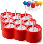 Mini DIY 9-Cavity Silicone Ice Pop Mold for Kids – Create Homemade Ice Cream & Frozen Treats