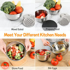 🥗 Gluten Grater with Lid and Salad Bowl Set