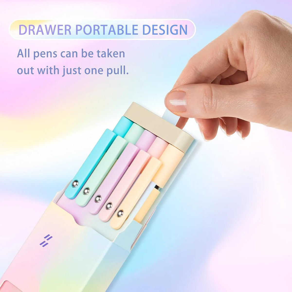 ✨ 5-Piece Retractable Gel Pen Set – Smooth, Quick-Drying, and Elegantly Designed