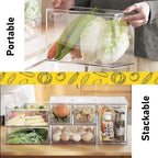 7-1Pack Stackable Refrigerator & Pantry Organizer Bins