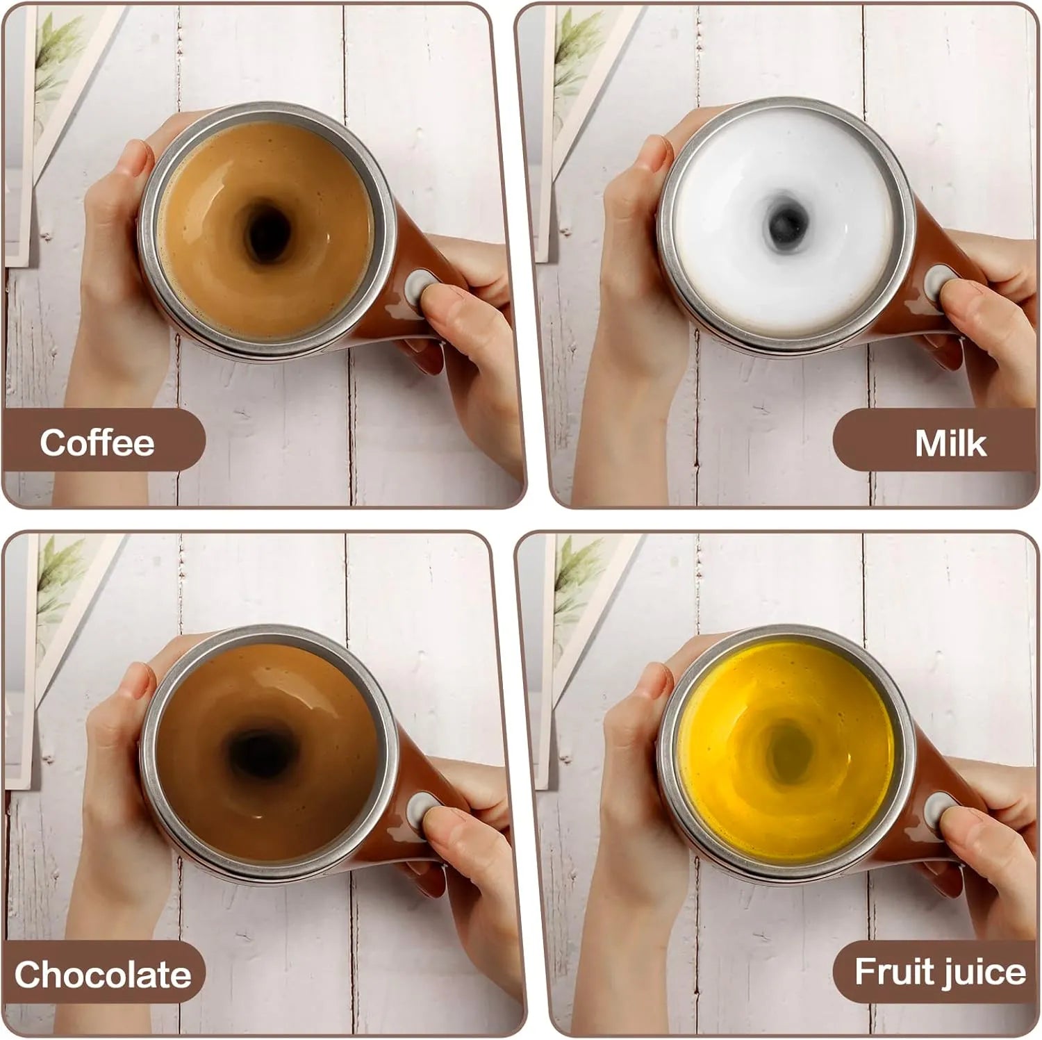 ☕ Stainless Steel Magnetic Stirring Cup