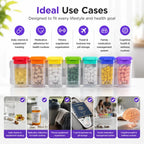 💊 Refrigerator Magnetic Weekly Pill Organizer (7-Day System)