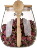 Premium Glass Food Storage Jar with Airtight Lid & Spoon – Perfect for Sugar, Tea, Spices & More 🍯