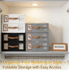 ✅Foldable Sheet Storage Set – Keep Your Bedding Organized and Neat 🛏️✨
