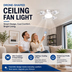 🚁 Drone-Shaped Ceiling Fan Light with Remote Control