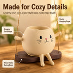 🐱 Potted Cat Swing Rocking Chair Ornament