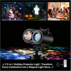 🎅 2-in-1 Outdoor Christmas Projector Light