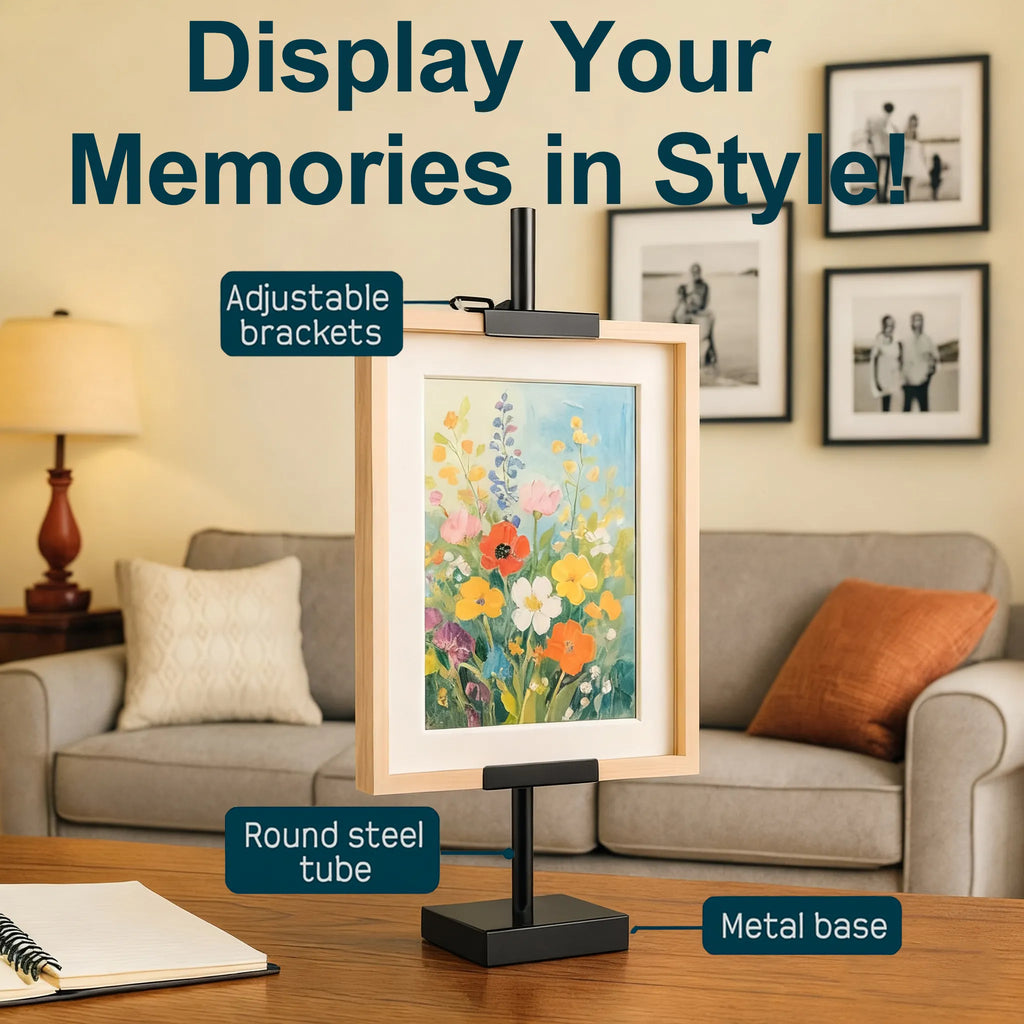 Adjustable Tabletop Easel: Paint or display art comfortably at your desk with a sturdy, space-saving wooden frame 🎨