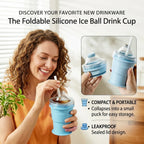 🧊 Foldable Silicone Ice Ball Drink Cup NEW!