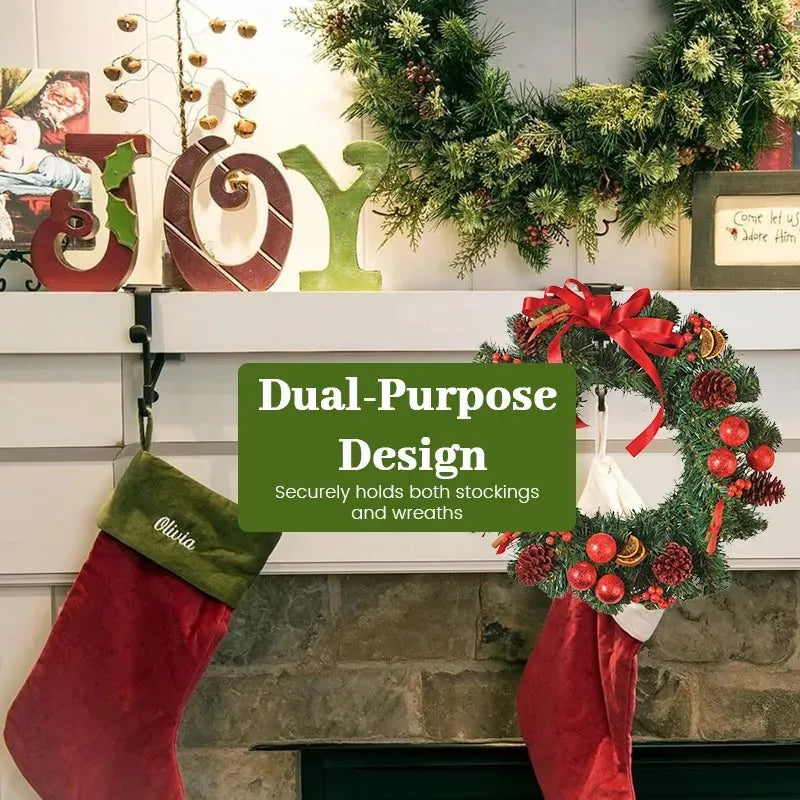 🛒Fireplace Stocking and Garland Hanger