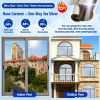 ☀️ One-Way Mirror Window Film – Heat Control & UV Protection