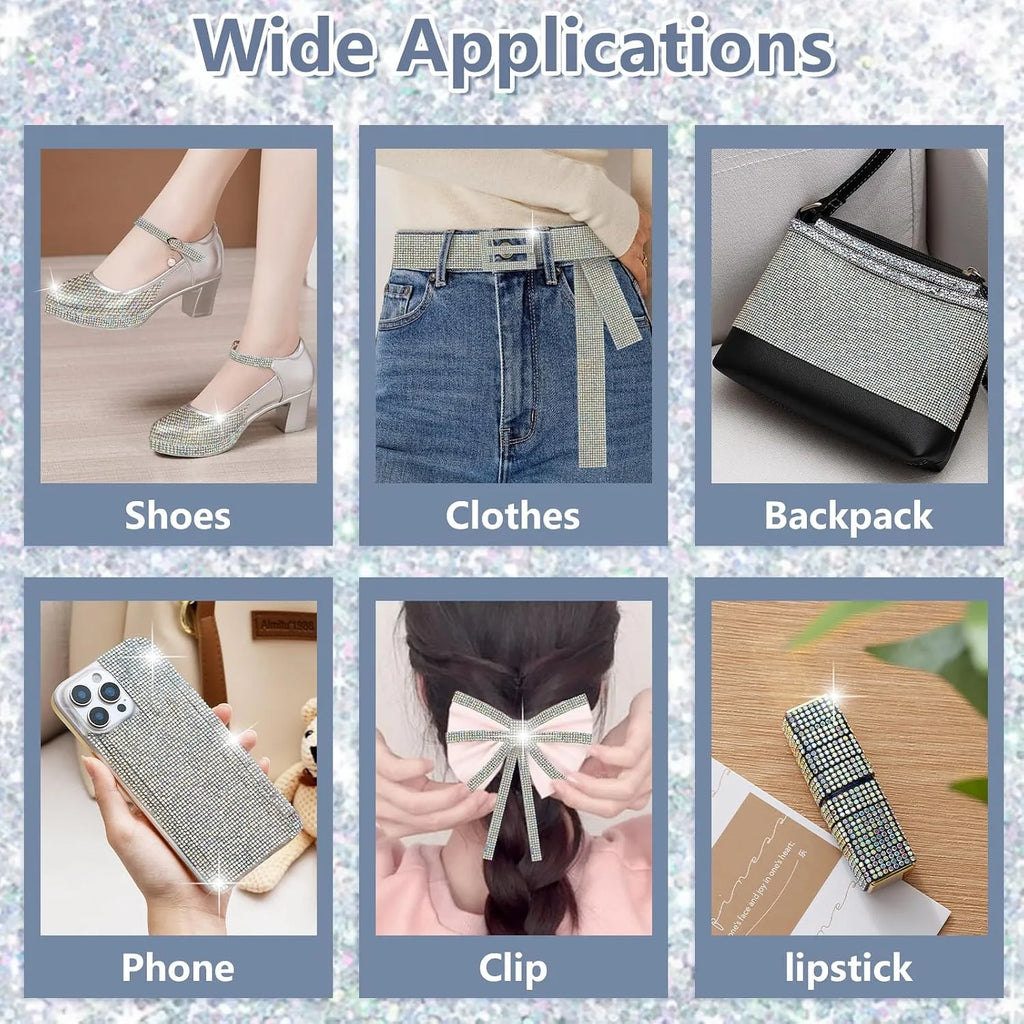 Peel-and-Stick Rhinestone Mesh Tape