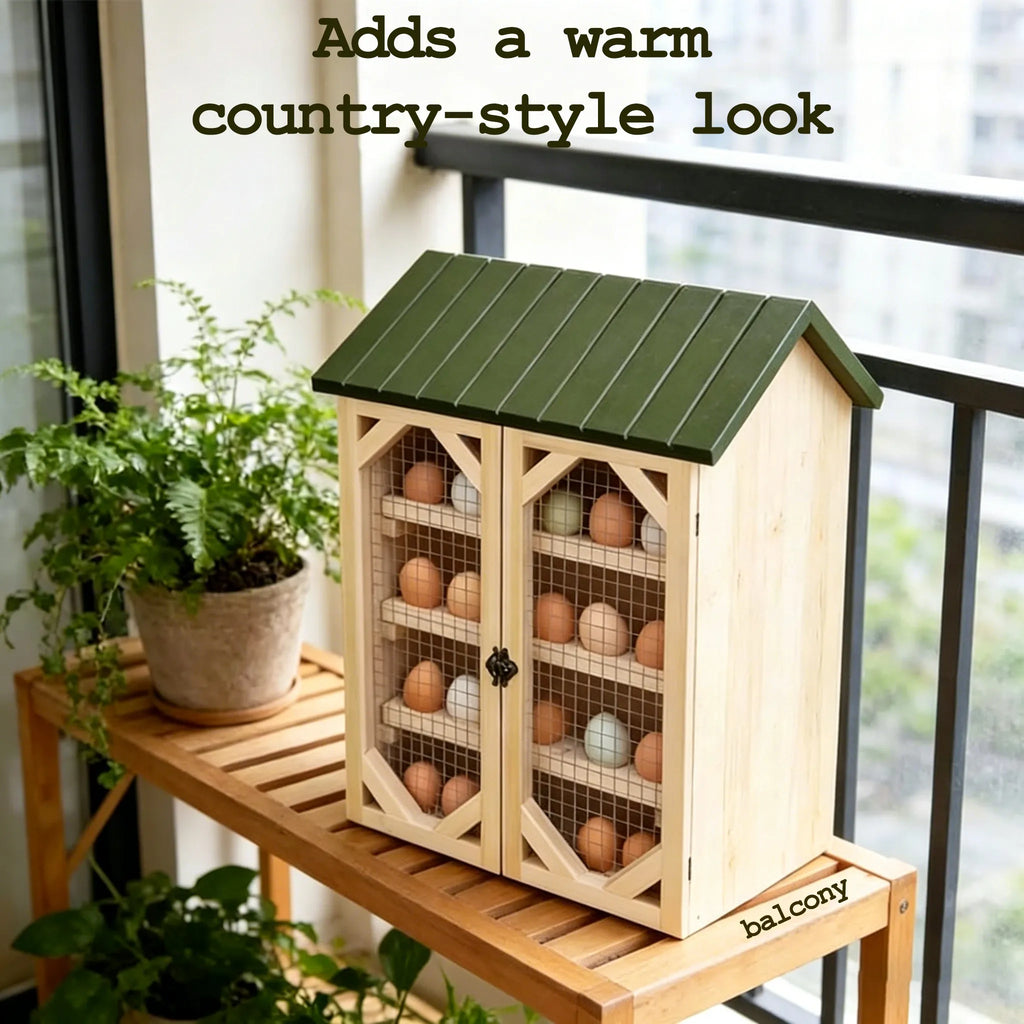 🥚 13” Rustic Chicken Coop Egg Holder