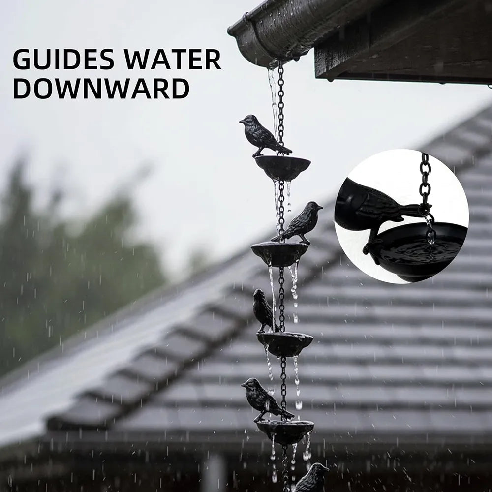 🐦Vintage Bird Rain Chain for Gutters