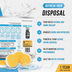 Garbage Disposal Cleaner and Deodorizer Tablets – 24 Count 🍊