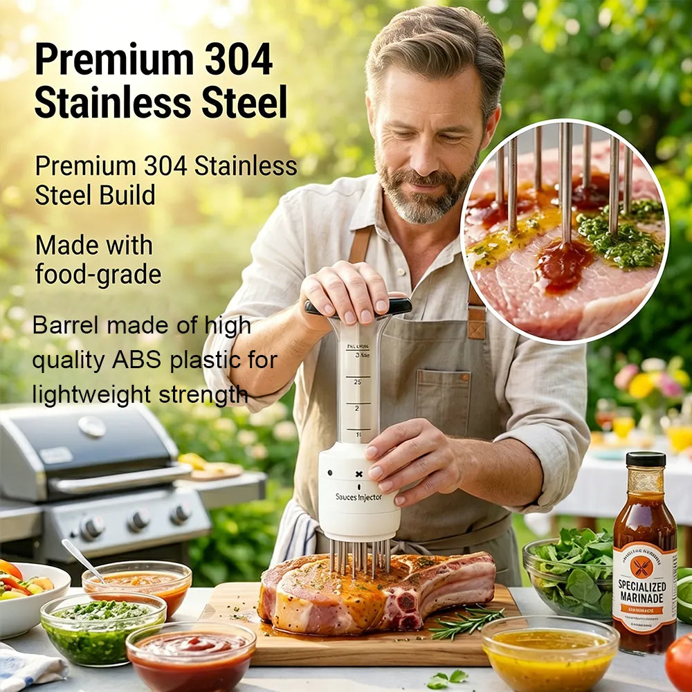 🍖 Meat Tenderizer & Marinade Injector Kit