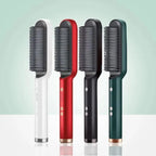 ✨ 2-In-1 Negative Ion Hair Straightener Brush