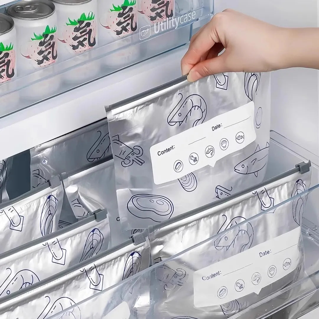 🥗 Reusable Aluminum Foil Sealable Storage Bags
