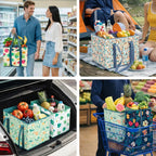 Thickened reusable shopping bag (foldable, sturdy, waterproof) 🛒✨