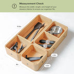 🧺 Modular Drawer Organizer Set – Clean Space, Clear Mind
