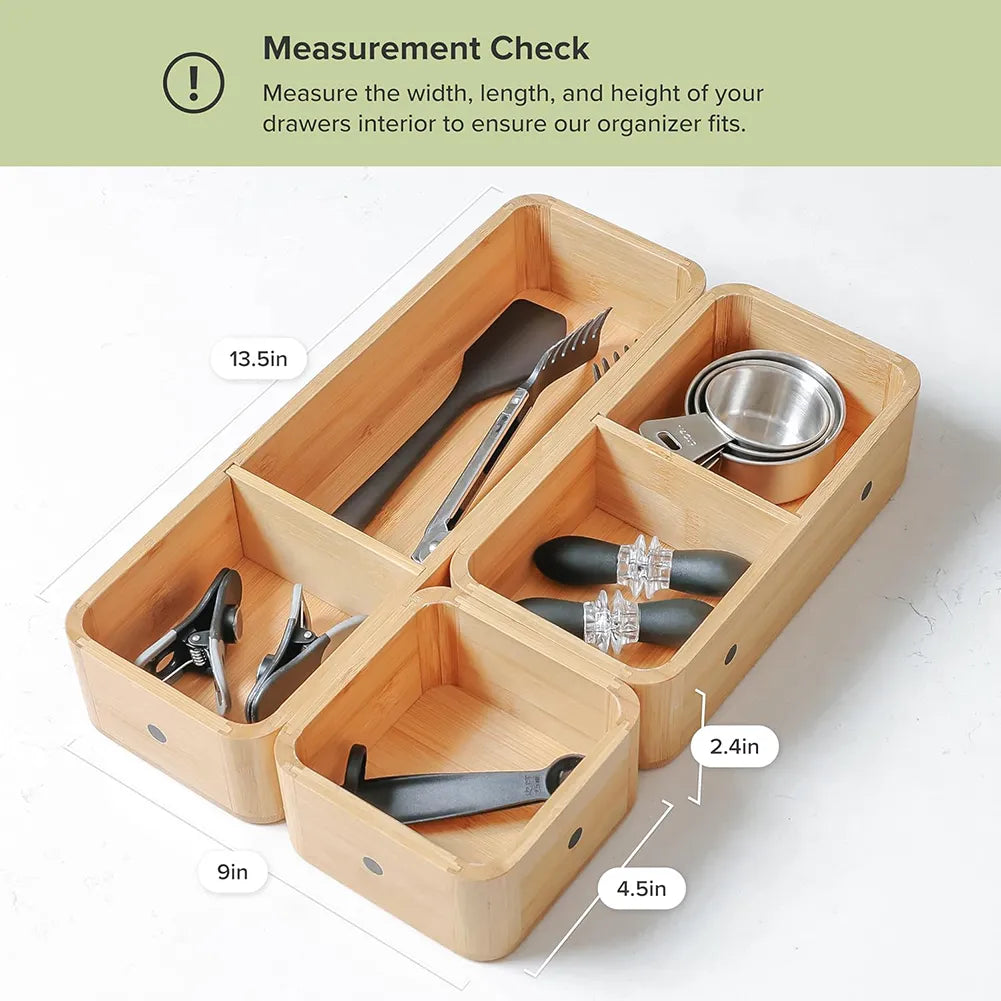 🧺 Modular Drawer Organizer Set – Clean Space, Clear Mind