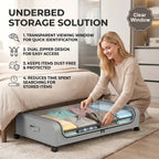 🛏️ Under Bed Storage with Wheels – Large Capacity Organizer Drawer