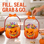 Stand-Up Pumpkin Trick-or-Treat Bag Set