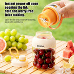 Portable Electric Juicer Cup with zero cord hassle 🥤: Drink fresh nutrient-rich smoothies without struggling with heavy blenders 🍓