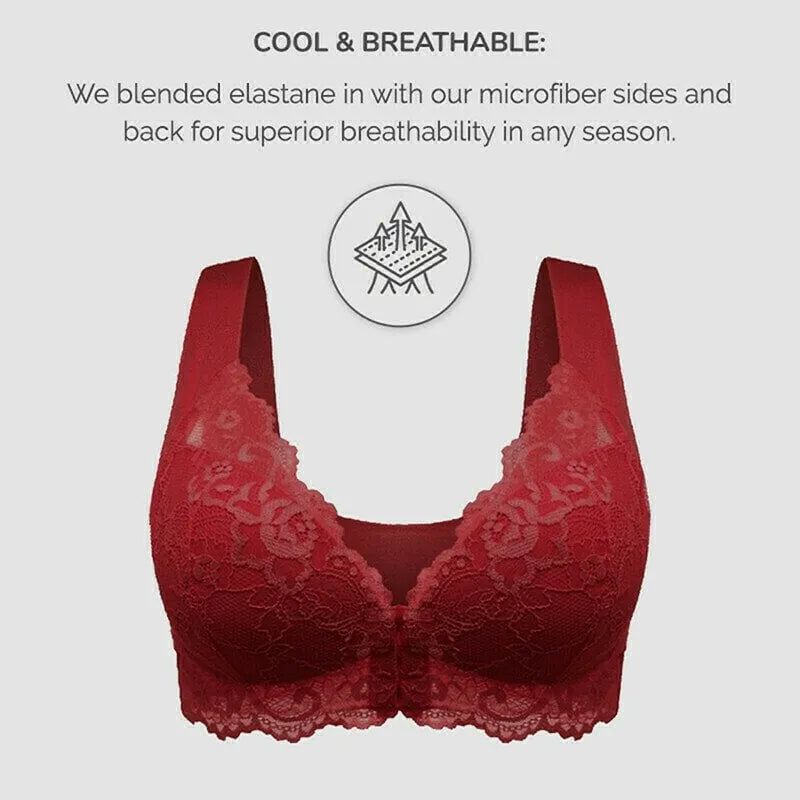 LAST DAY 49% OFF-Bra For Women Front Closure 5D Beauty Back Sports Comfy Bra