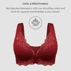LAST DAY 49% OFF-Bra For Women Front Closure 5D Beauty Back Sports Comfy Bra