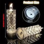 🕯️ Rose Shadow LED Flameless Candles – Elegant & Safe Ambiance, Anytime, Anywhere!