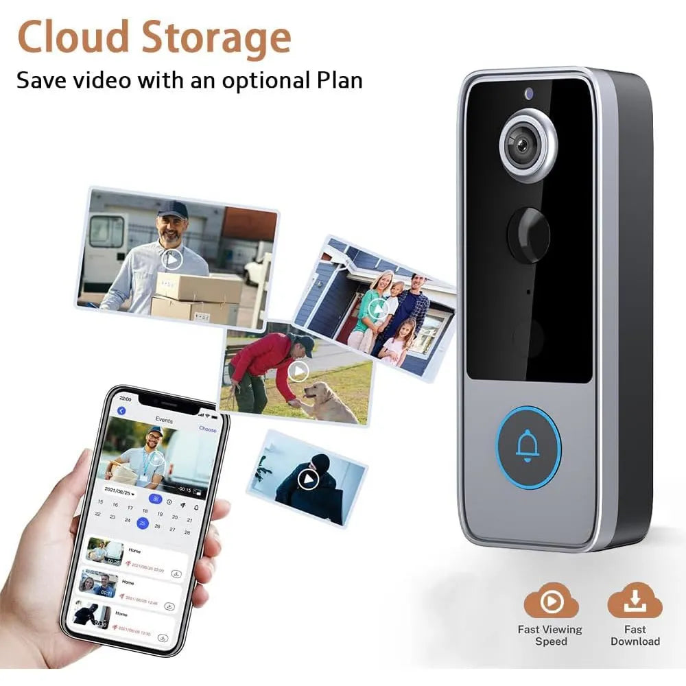 M20 Wireless Video Doorbell Camera with Motion Alerts, Two-Way Talk & Indoor Chime