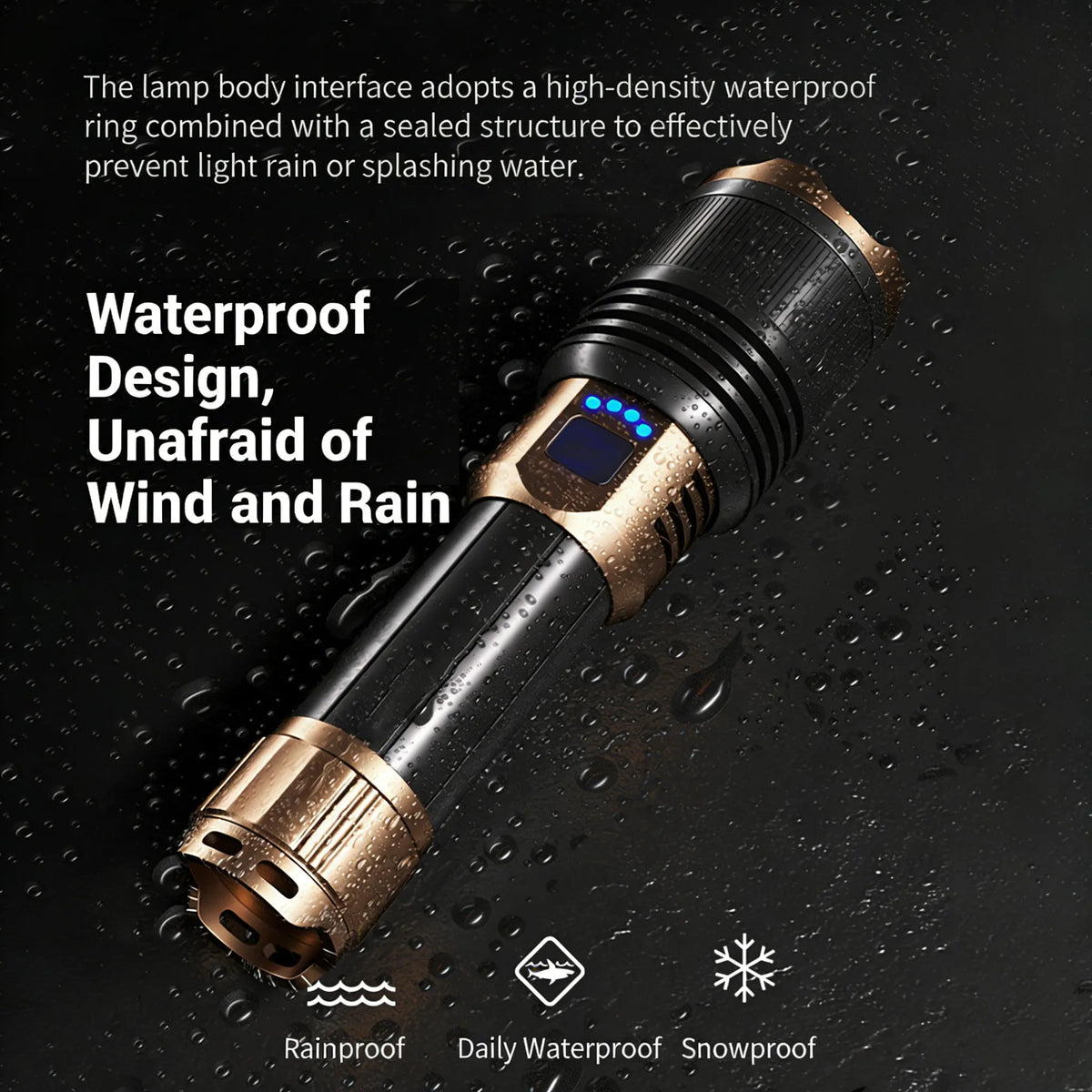 🔦 Rechargeable Outdoor Long-Range Ultra-Bright Laser Flashlight