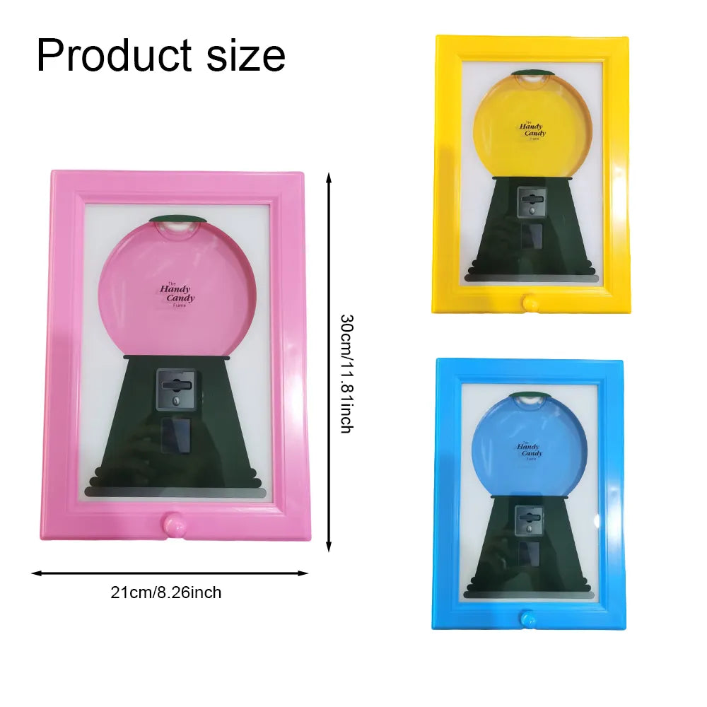 🍬 Wall-Mounted Candy Dispenser Frame – Fun Framed Snack Organizer