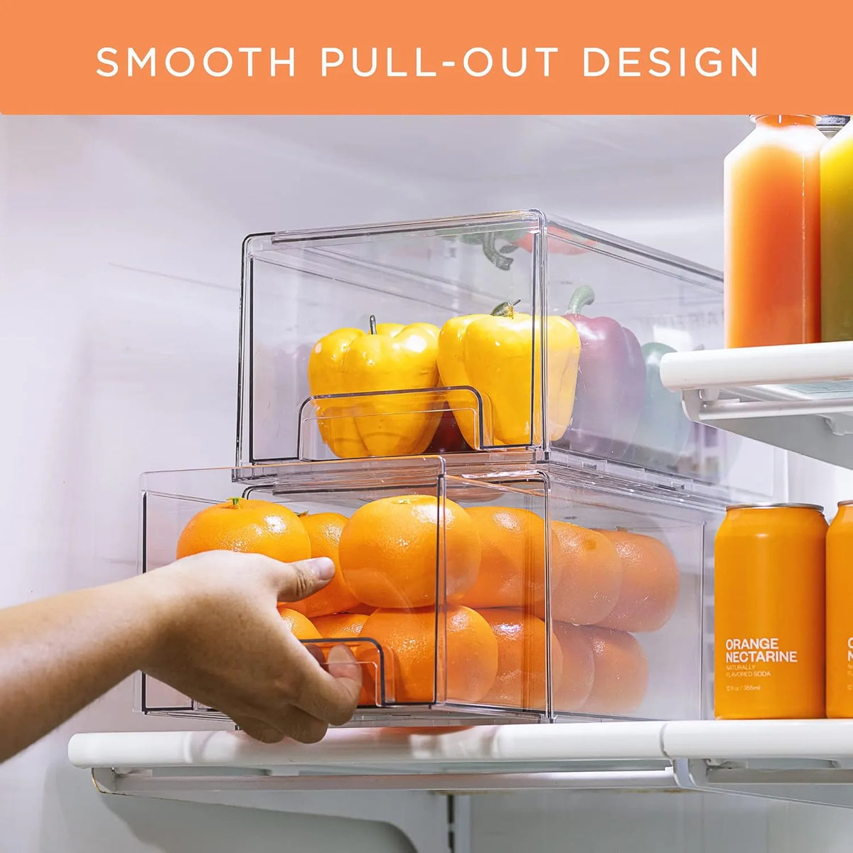 🧺 Medium / Large / Extra-Large Transparent Stackable Storage Drawers