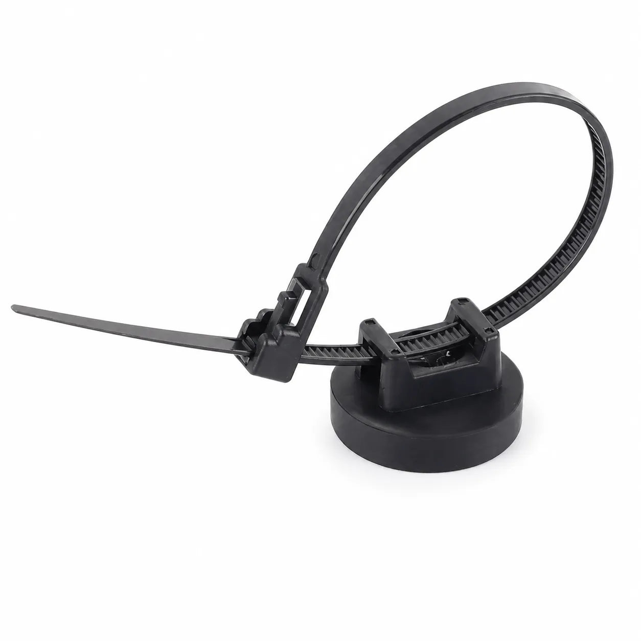 Strong Magnetic Cable Tie Mount Base – No-Drill Cable Organizer