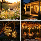 4-Pack Outdoor Solar Pendant Lights ✨🌙