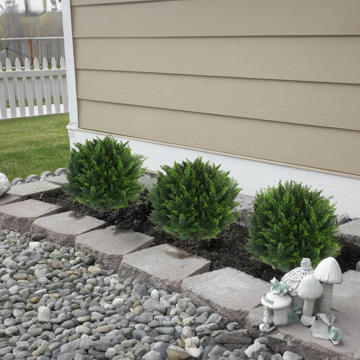 20" Artificial Cedar Topiary Ball Tree