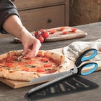 🍕 Stainless Steel Pizza Scissors with Detachable Serving Shovel