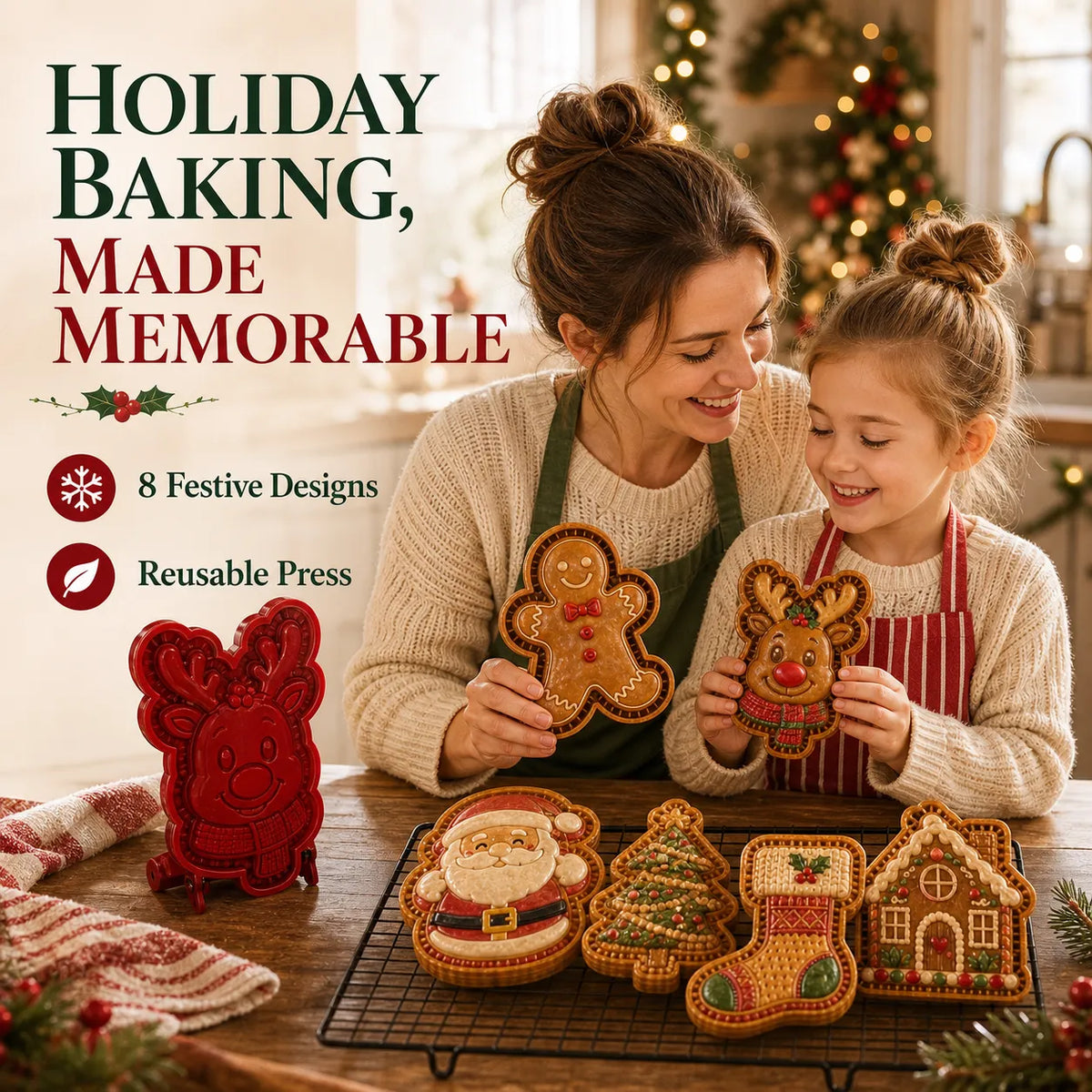 Press & Seal Christmas Mini Pie Mold Collection