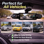 🚗4-Channel 1080P Dash Camera with Front, Rear, Left & Right Recording