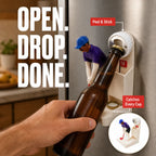 Fridge-Mounted Golf Bottle Opener with Cap Catcher
