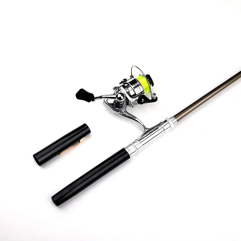Portable Pen-Shaped Fishing Rod Combo Set with Telescopic Reel – Lightweight & Compact Fishing Gear